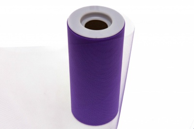Фатин в шпульках 16-85, 10 гр/м2, шир. 15 см (в нам. 25+/-1 м), цвет фиолетовый - купить в Соликамске. Цена: 100.69 руб.