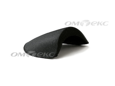 Плечевые накладки ОВ-10, обшитые, цвет чёрный - купить в Соликамске. Цена: 16.83 руб.