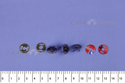 Кнопки магнитные МКМ-02, диам. 18 мм, чёрный никель - купить в Соликамске. Цена: 14.49 руб.