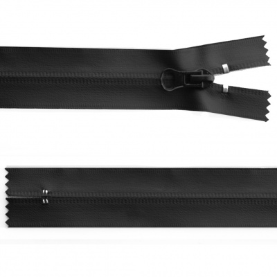 Молния водонепроницаемая PVC Т-7, 18 см, неразъемная, цвет чёрный - купить в Соликамске. Цена: 21.20 руб.