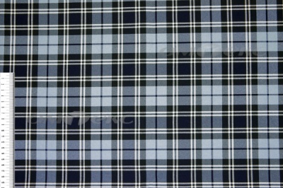 Ткань костюмная клетка Т7274 2004, 220 гр/м2, шир.150см, цвет т.синий/гол/бел - купить в Соликамске. Цена 