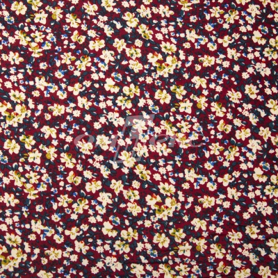 Плательная ткань "Софи" 5.1, 75 гр/м2, шир.150 см, принт растительный - купить в Соликамске. Цена 243.96 руб.