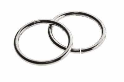 Кольцо металлическое d-15 мм, цв.-никель - купить в Соликамске. Цена: 2.45 руб.