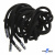 Шнурки #107-05, круглые 130 см, декор.наконечник, цв.чёрный - купить в Соликамске. Цена: 22.56 руб.