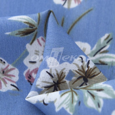 Плательная ткань "Фламенко" 12.1, 80 гр/м2, шир.150 см, принт растительный - купить в Соликамске. Цена 243.96 руб.