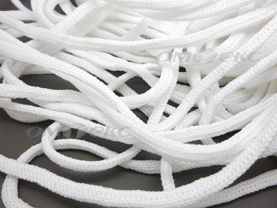 Шнур В-036 4 мм мелкое плетение 100 м белый - купить в Соликамске. Цена: 2.02 руб.