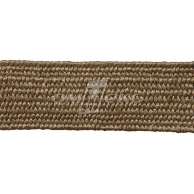 Тесьма отделочная полипропиленовая плетеная эластичная #2, шир. 40мм, цв.- соломенный - купить в Соликамске. Цена: 50.99 руб.