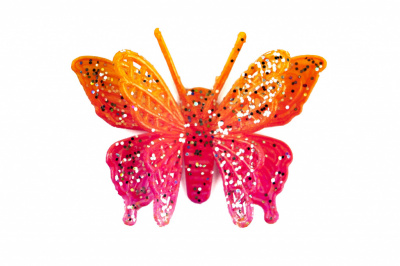 Бабочка декоративная пластиковая #10 - купить в Соликамске. Цена: 7.09 руб.