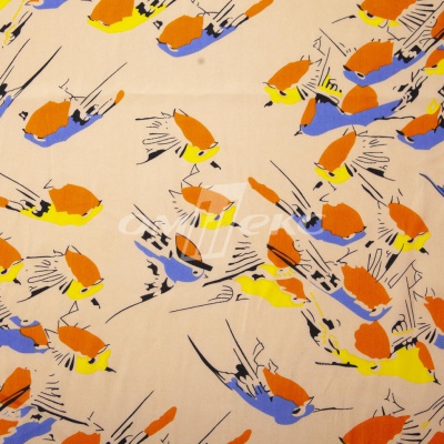 Плательная ткань "Софи" 14.1, 75 гр/м2, шир.150 см, принт птицы - купить в Соликамске. Цена 243.96 руб.