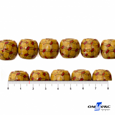 0189-Бусины деревянные "ОмТекс", 17 мм, упак.50+/-3шт - купить в Соликамске. Цена: 83.66 руб.