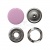 Кнопка рубашечная (закрытая) 9,5мм - эмаль, цв.003 - розовый - купить в Соликамске. Цена: 5.74 руб.
