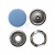 Кнопка рубашечная (закрытая) 9,5мм - эмаль, цв.182 - св.голубой - купить в Соликамске. Цена: 5.74 руб.
