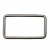 Рамка металлическая прямоугольная, 40 х 15 мм- тём.никель - купить в Соликамске. Цена: 4.60 руб.