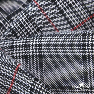 Ткань костюмная "Клер" 80% P, 16% R, 4% S, 200 г/м2, шир.150 см,#10 цв-серый/красный - купить в Соликамске. Цена 412.02 руб.