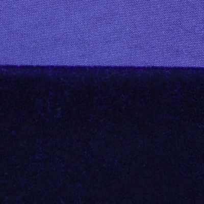 Бархат стрейч №14, 240 гр/м2, шир.160 см, (2,6 м/кг), цвет т.синий - купить в Соликамске. Цена 740.88 руб.