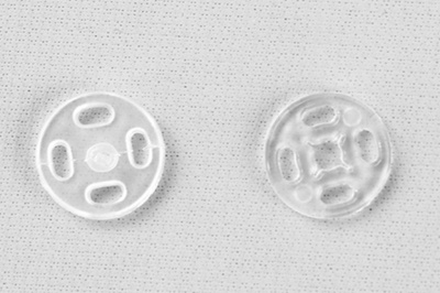 Кнопки пришивные пластиковые 11,5 мм, блистер 24шт, цв.-прозрачные - купить в Соликамске. Цена: 59.44 руб.