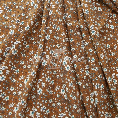 Плательная ткань "Фламенко" 11.1, 80 гр/м2, шир.150 см, принт растительный - купить в Соликамске. Цена 239.03 руб.